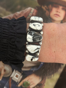 White Buffalo Cuff Style Bracelet