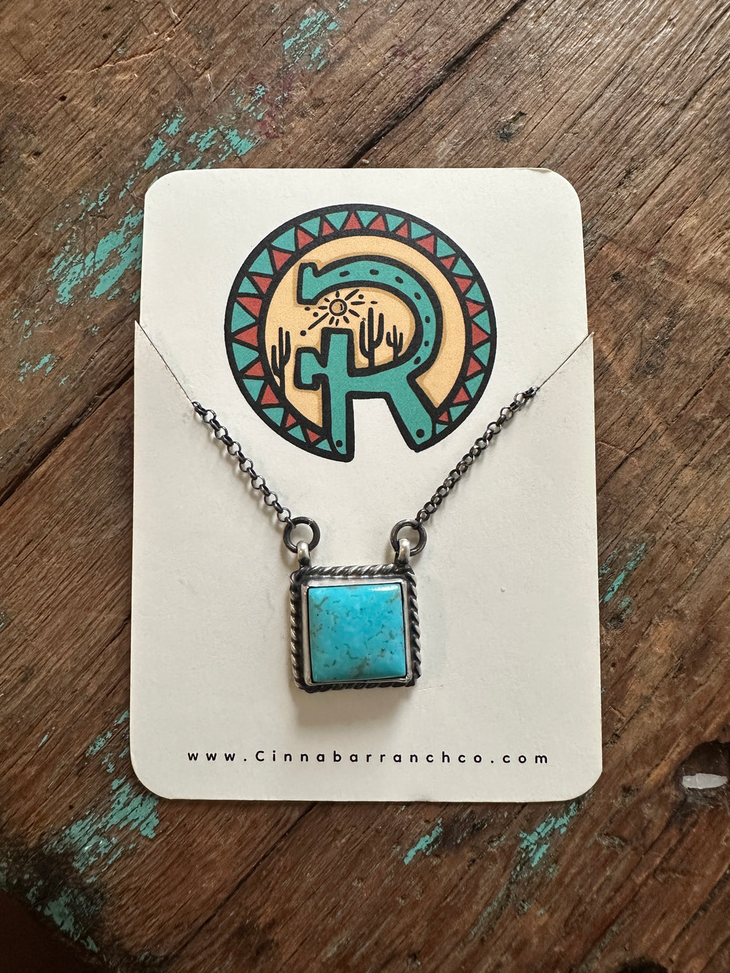 Kingman Square Necklace