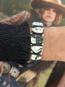 White Buffalo Cuff Style Bracelet