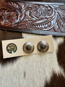 Concho Stud Earrings